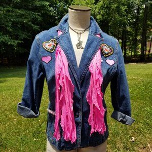 Magenta Silver Flutter Scarf Lightweight Women Accessory Mul…